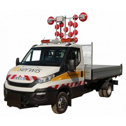 Panou culisant Sageti luminoase LED de semnalizare - dirijare trafic 